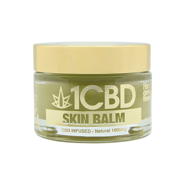 1CBD 1000mg Natural Skin Balm